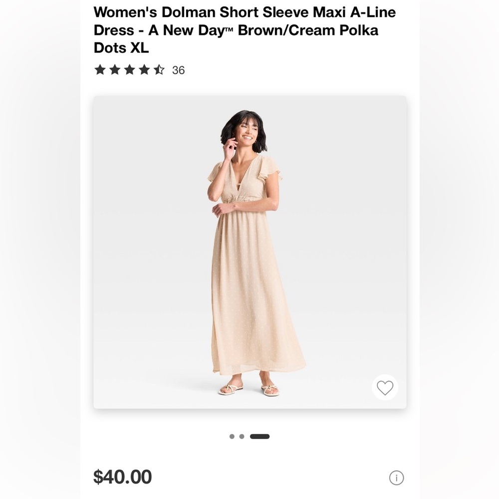 A New Day Tan Sleeveless V-Neck Maxi Sundress